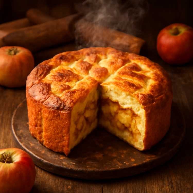 Вкусная шарлотка с яблоками на молоке — Рецепт для домашней выпечки Вкусная шарлотка с яблоками на молоке — Рецепт для домашней выпечки