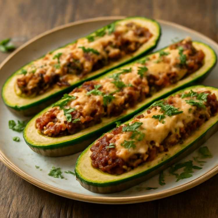 Вкусный рецепт фаршированных кабачков с мясным фаршем в духовке Вкусный рецепт фаршированных кабачков с мясным фаршем в духовке
